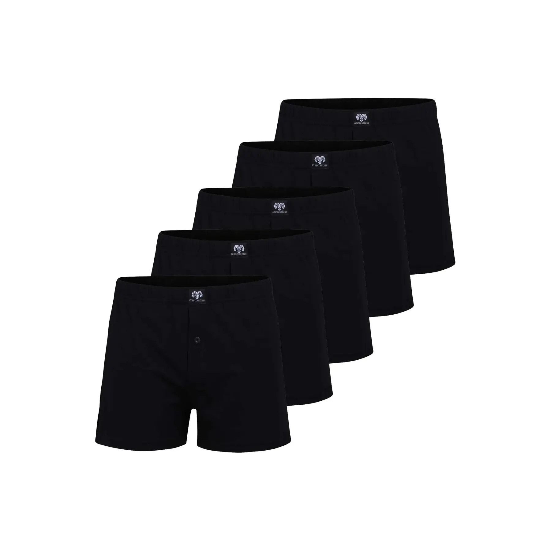 Einfarbige Boxershorts Ceceba (x5)