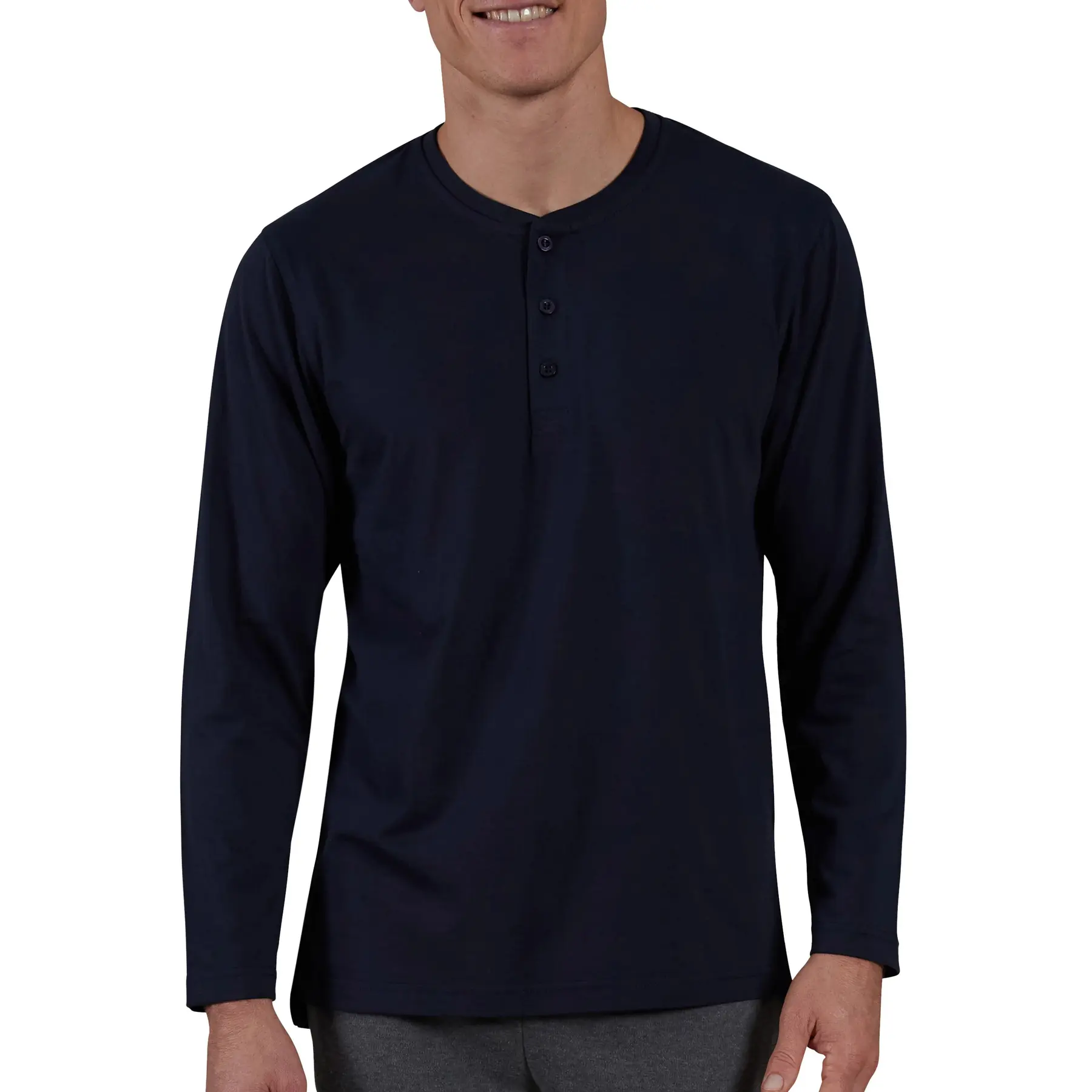 Einfarbiges Langarm-T-Shirt Ceceba