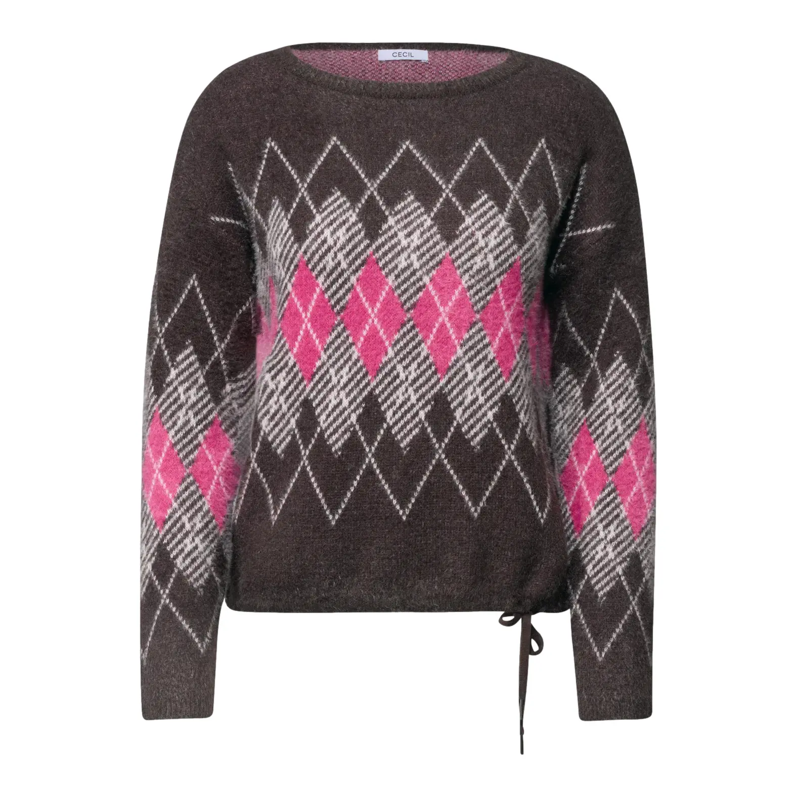 Maglione da donna Cecil Tos Feather yarn AOP