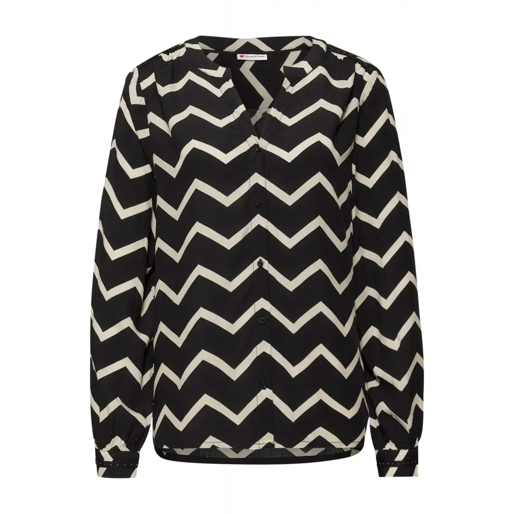 Blusa tunica con bottoni donna Cecil AOP