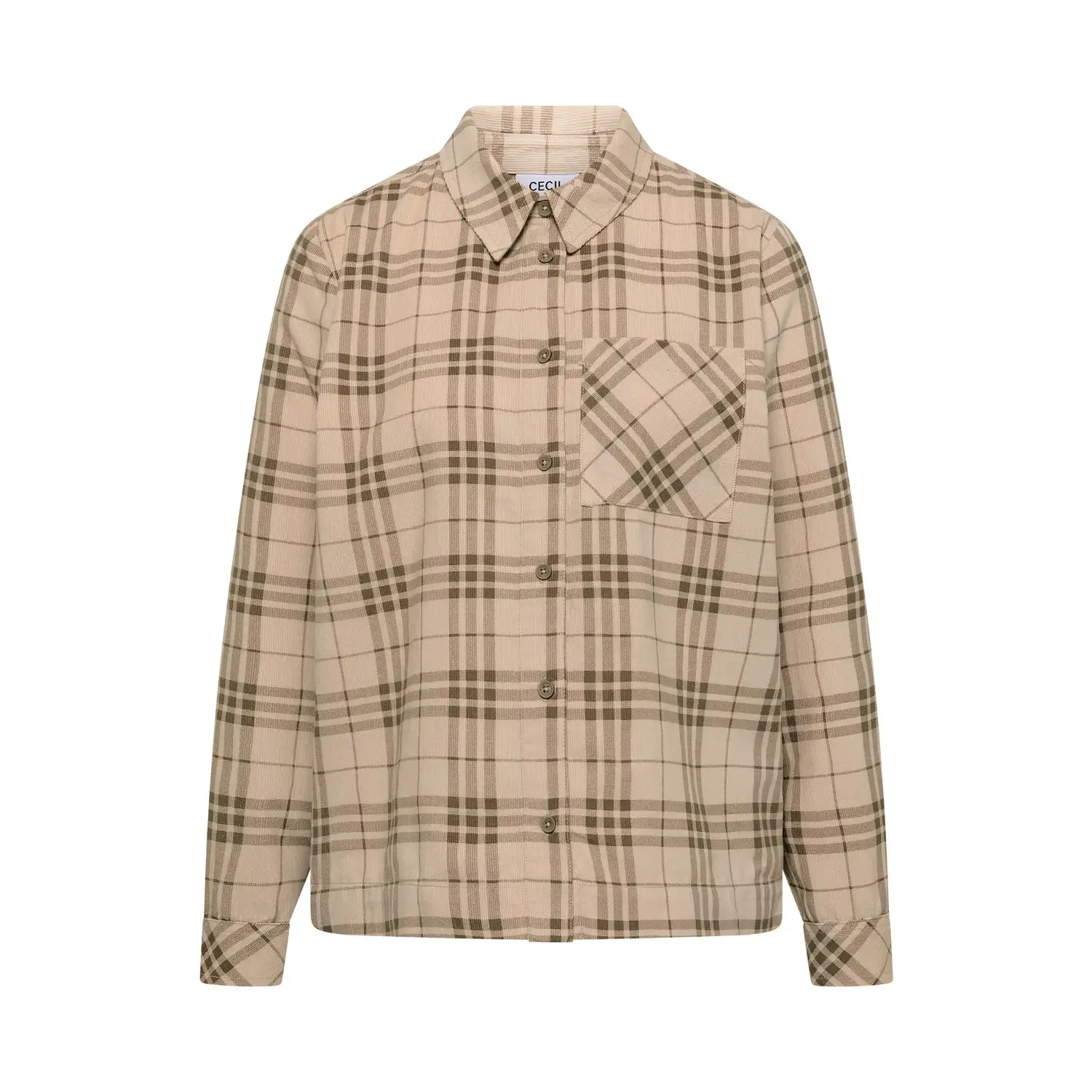 Blusa a quadri donna Cecil TOS
