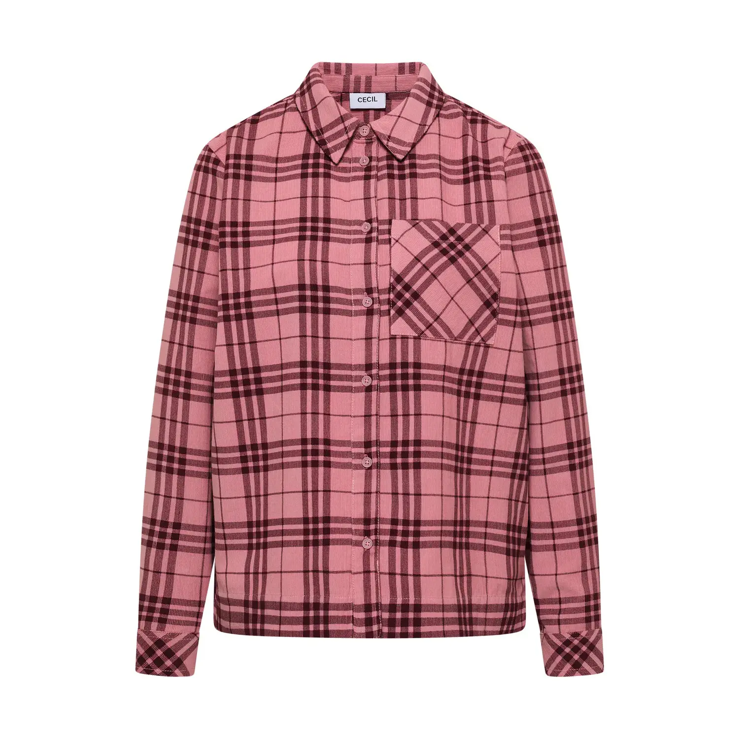 Blusa a quadri donna Cecil TOS
