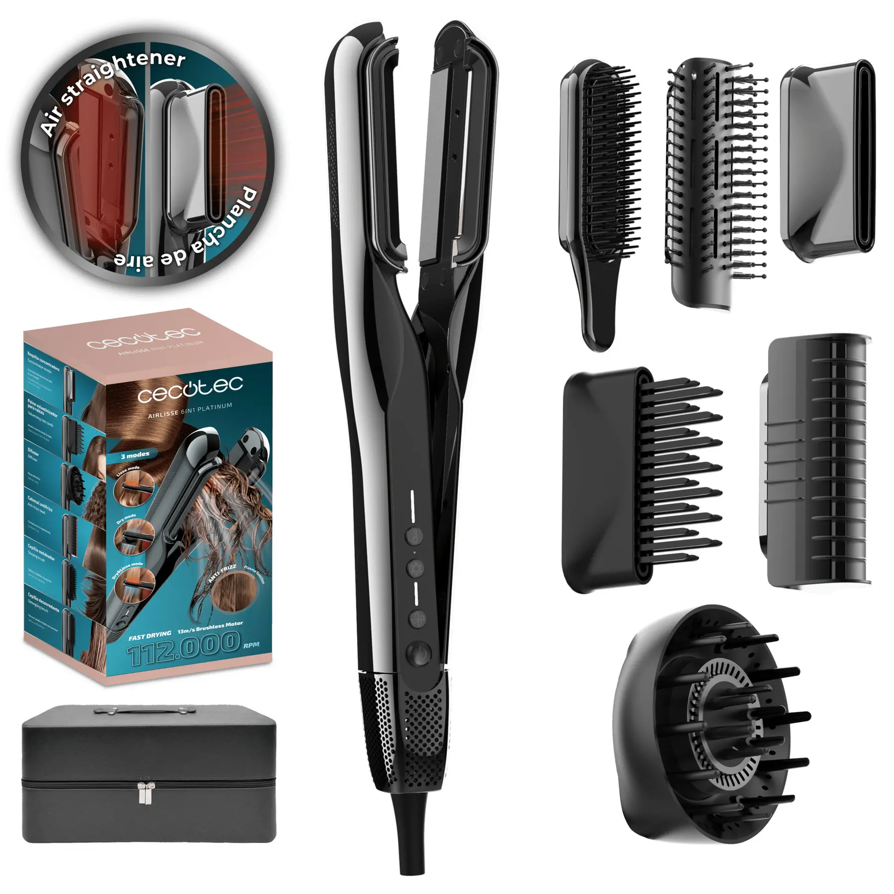 Lisseur 6in1 Cecotec AirLisse Platinum 13 m/s