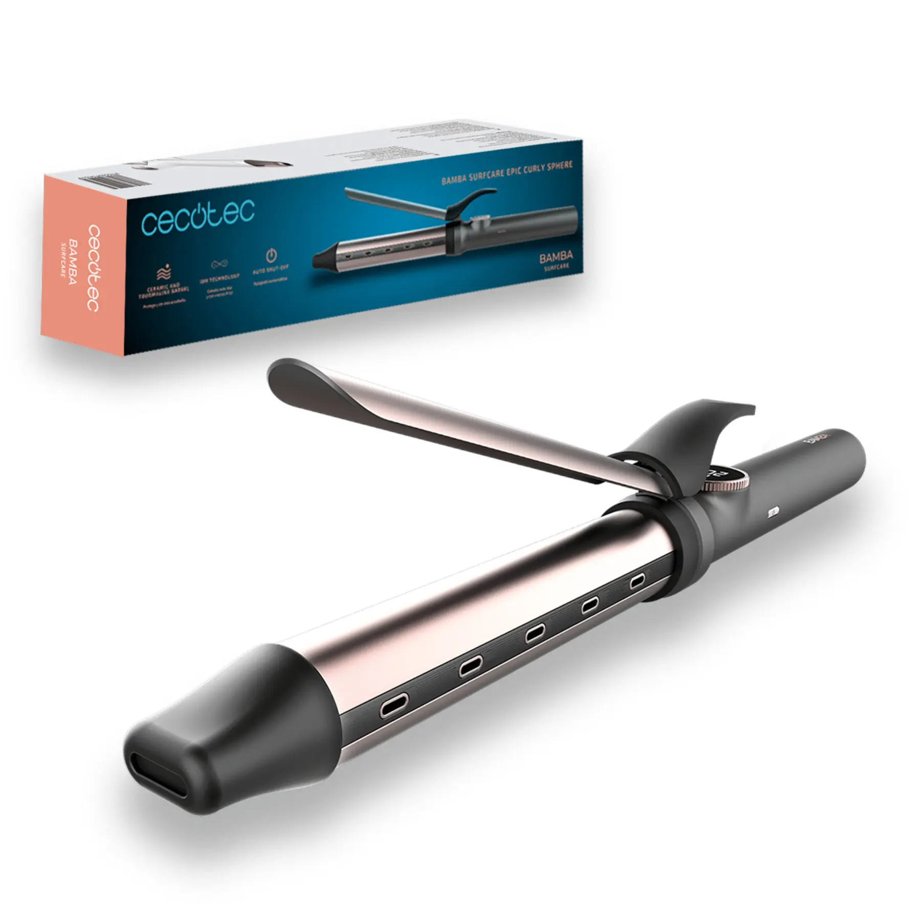 Lockenstab Cecotec Bamba Surfcare Clip Curly Plus