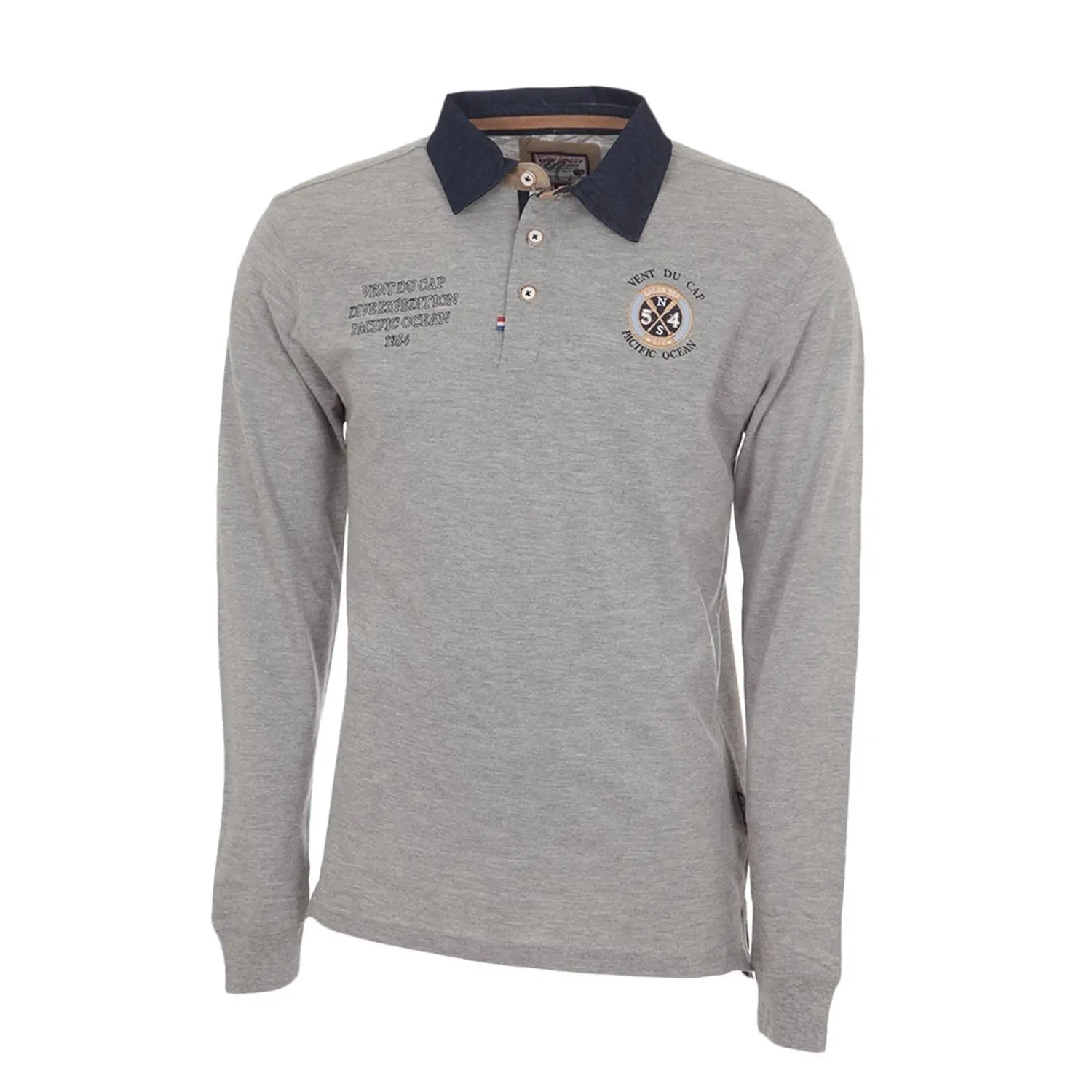 Langarm Polo-Shirt Kind Vent du Cap Ecenice