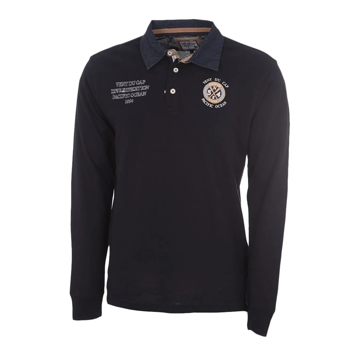 Langarm Polo-Shirt Kind Vent du Cap Ecenice