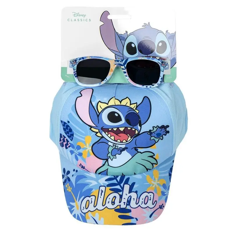 Casquette de baseball et lunette de soleil enfant Cerda Disney Stitch