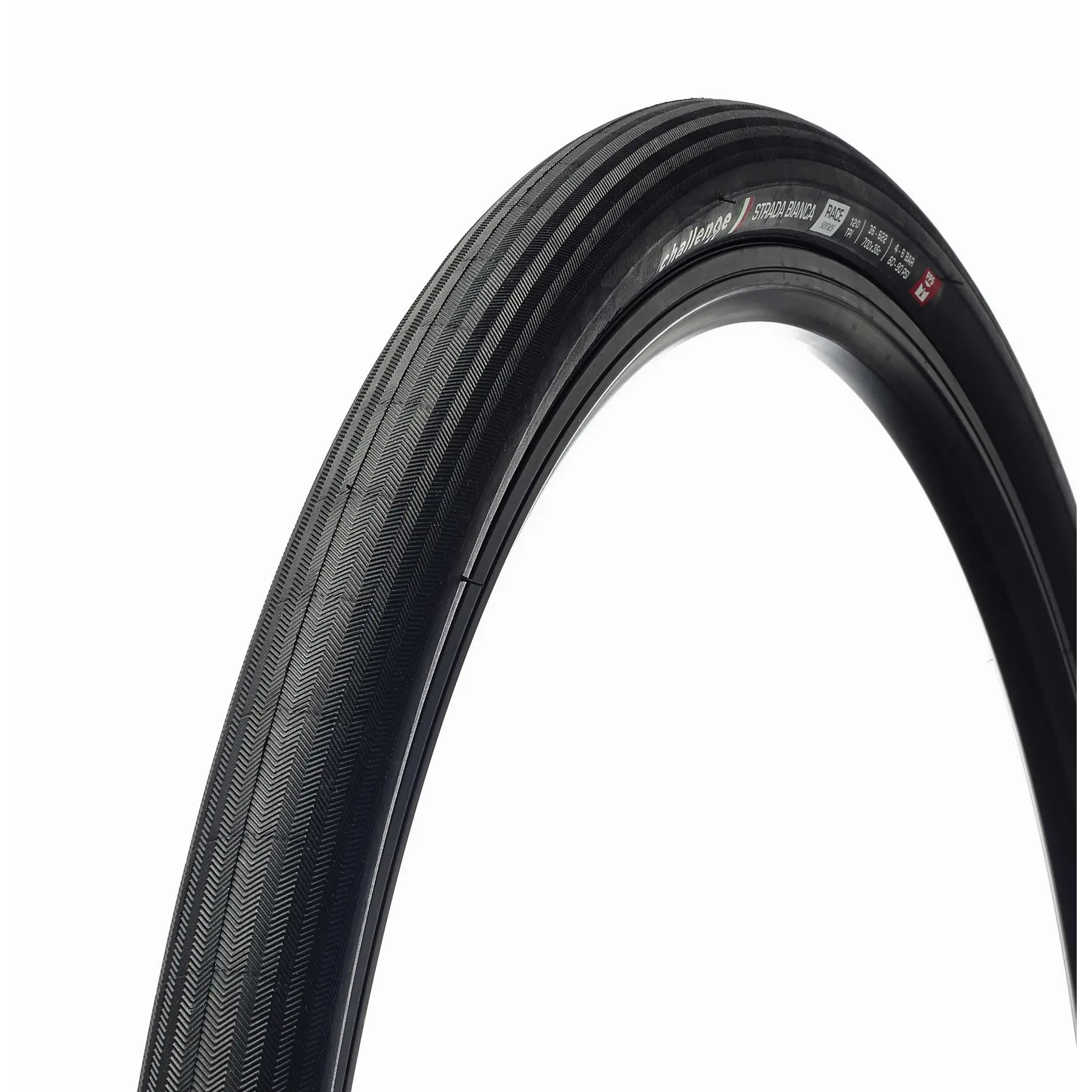 Fahrradreifen Challenge Clincher Strada Bianca 120 Tpi