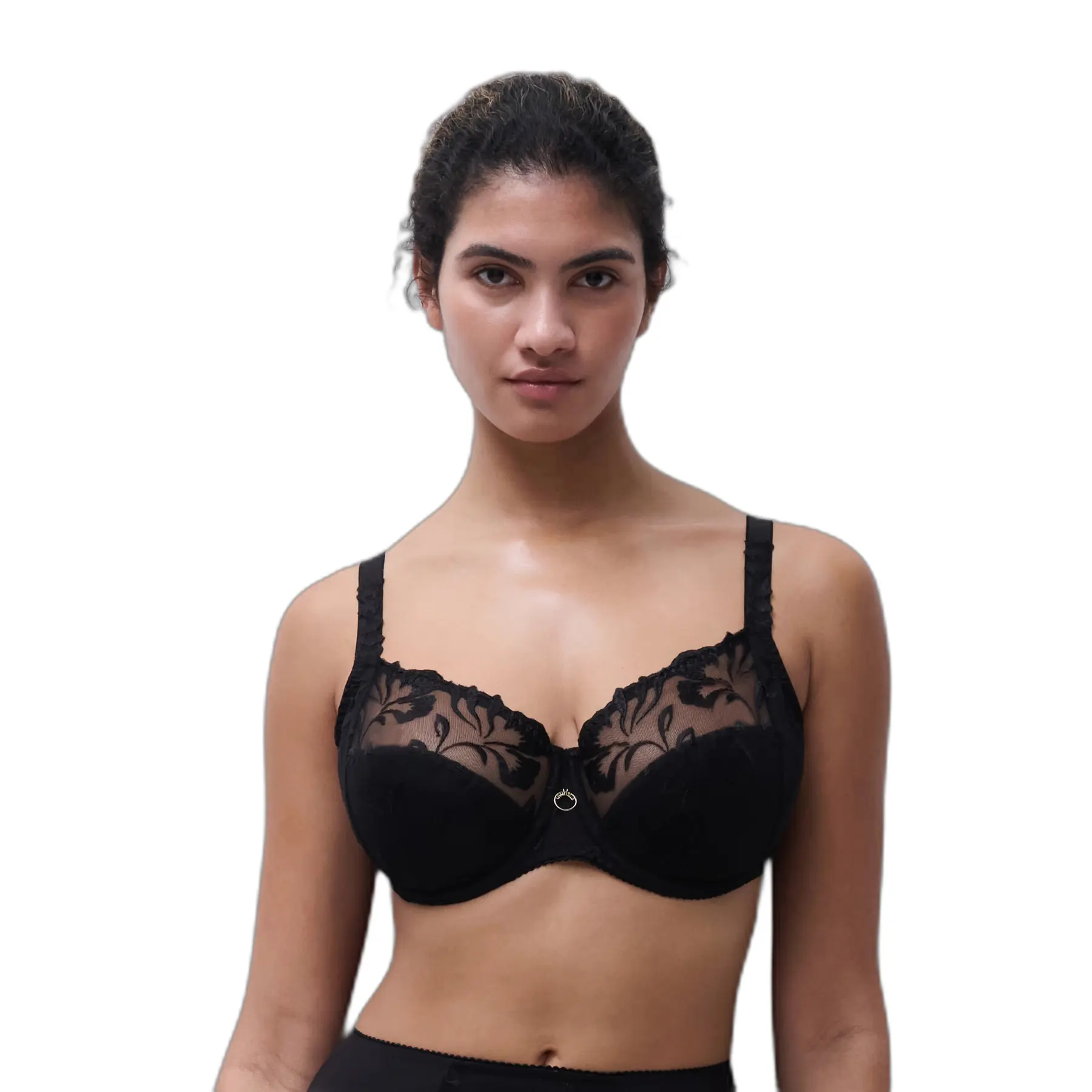 Chantelle Beugel BH - Glaze Very covering molded bra - 75B - Zwart