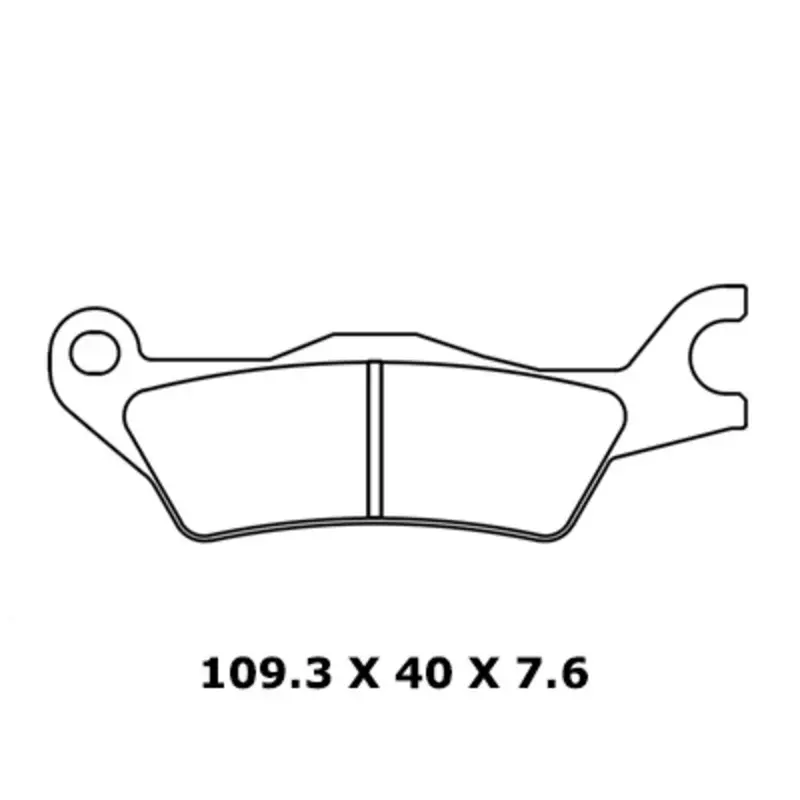 Straßenbremsbelag Sintermetall CL Brakes 1258XBK5