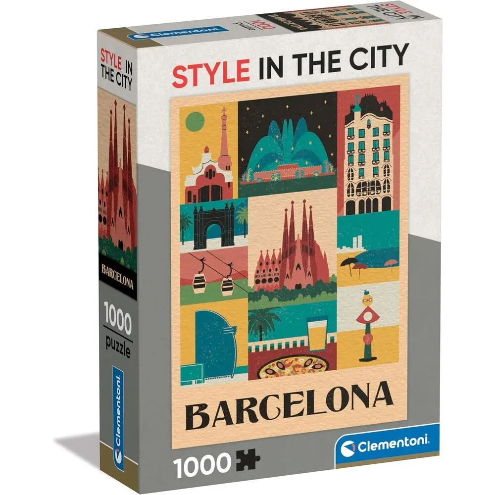 Puzzle 1000 Teile Clementoni Style in the City Barcelona