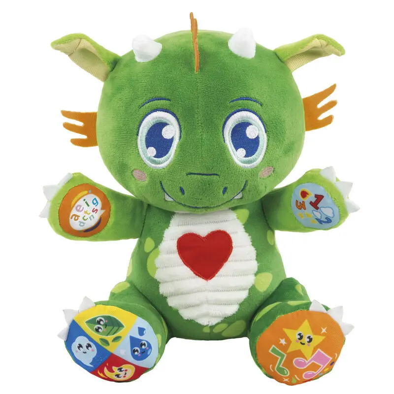Interaktive Drachen-Softspielzeug Puppe für Babys Clementoni