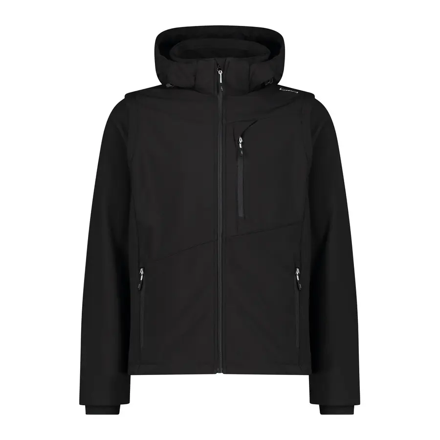 Zip-Up Hoodie with Removable Sleeves CMP