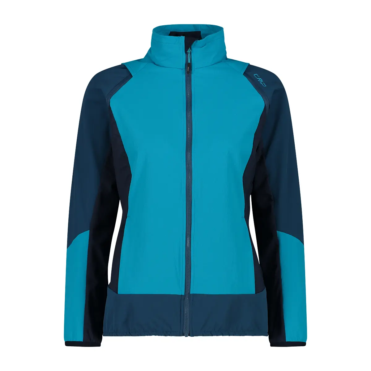 Women's hybrid waterproof jacket with removable sleeves CMP