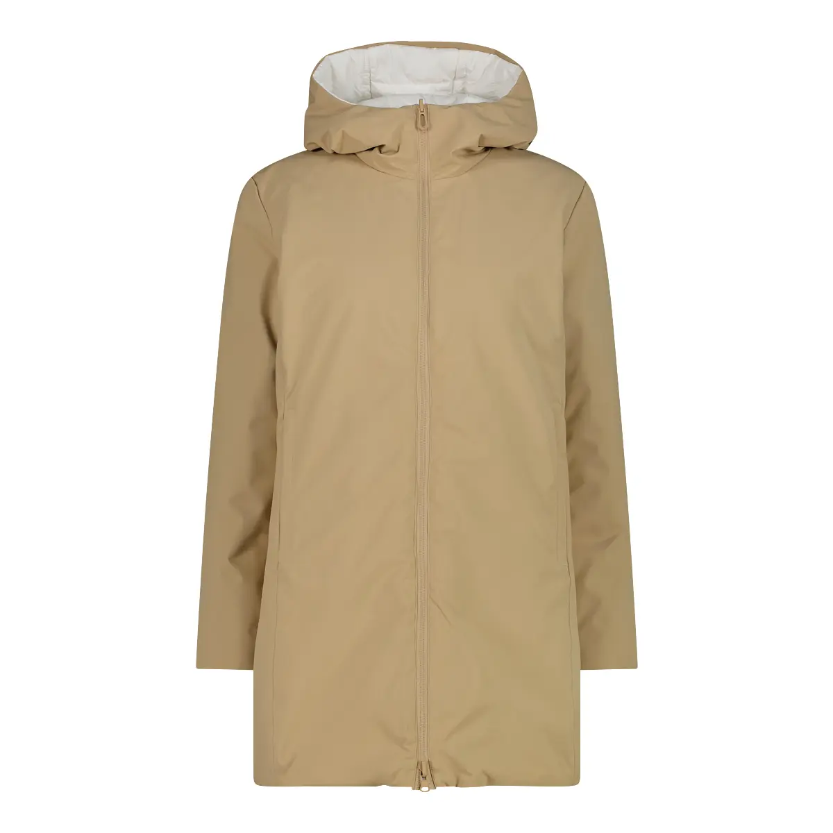 Reversible zip-up hooded parka for women CMP