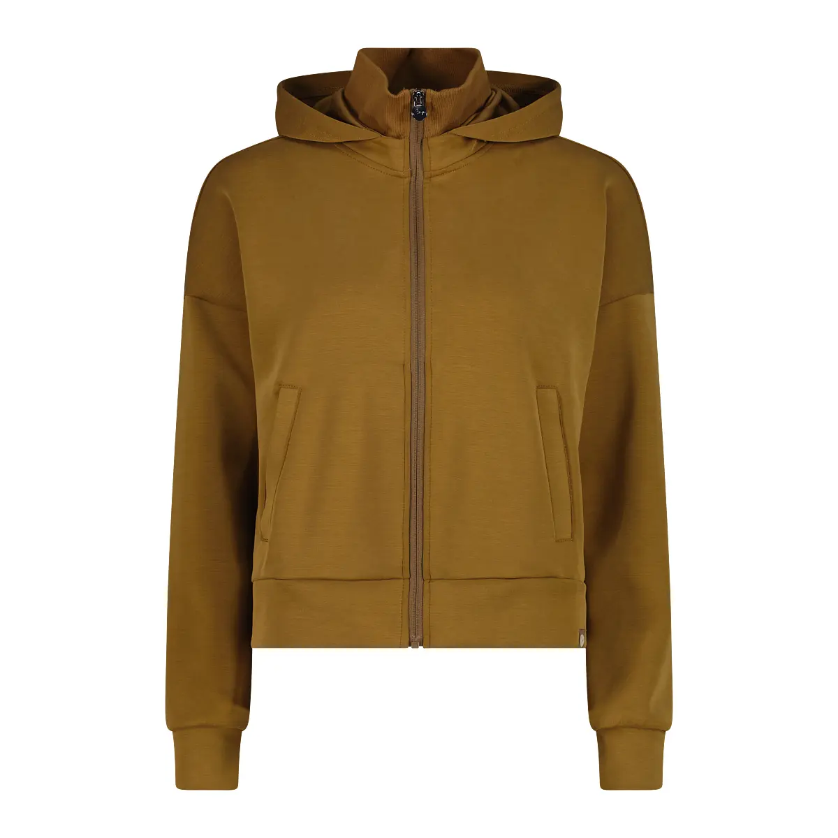 Dames capuchon sweatshirt met hoge ribgebreide kraag CMP