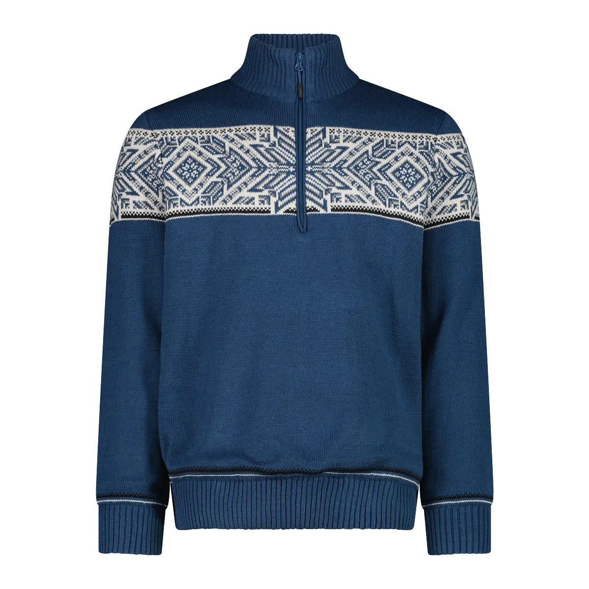 Knitted Zip Collar Pullover CMP