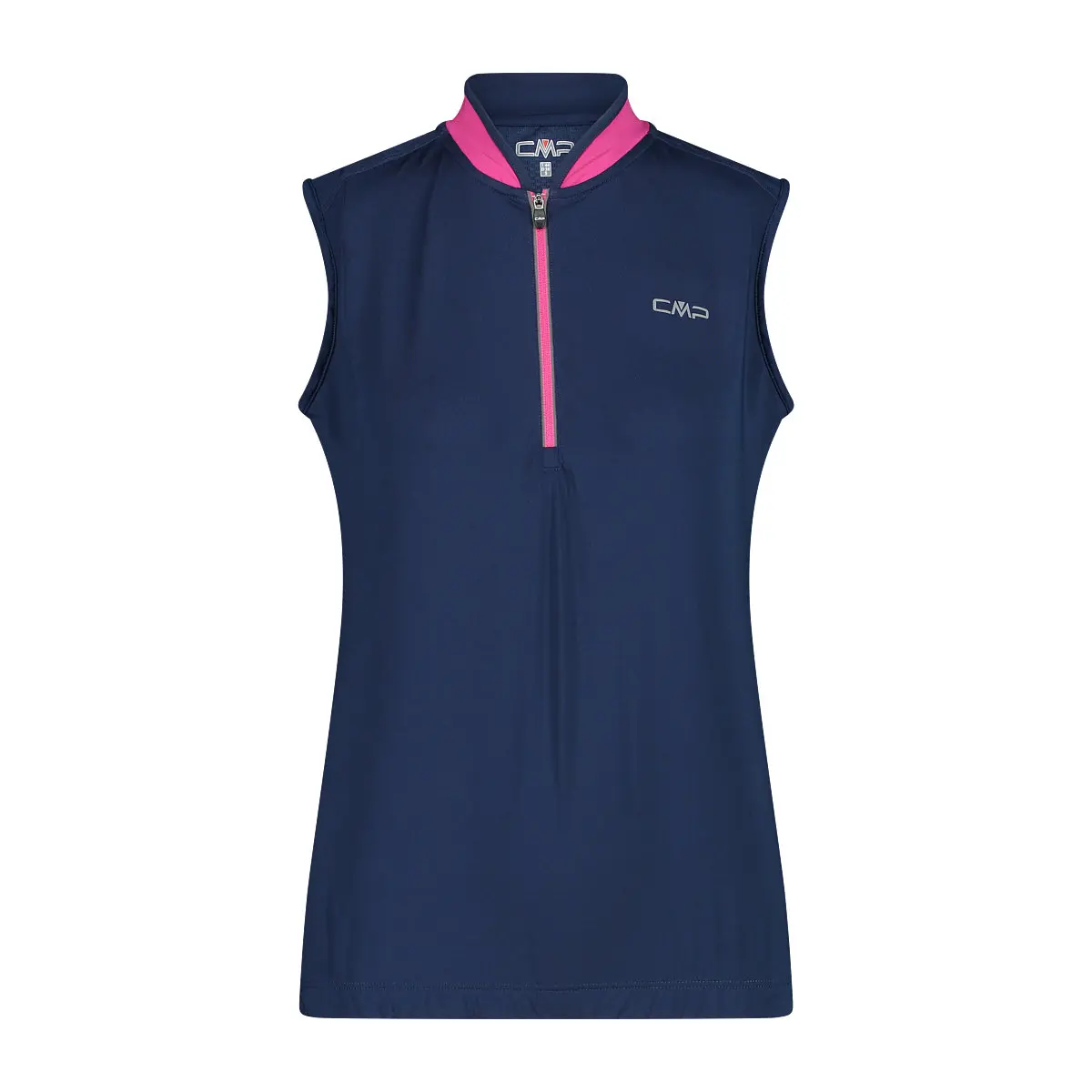 Ärmelloses Trikot Mit Halbem Reißverschluss, Damen