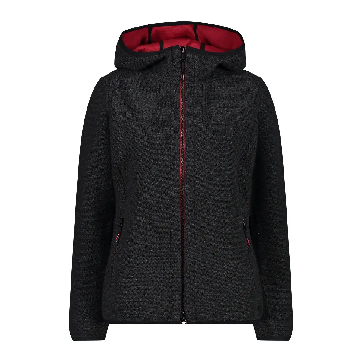Dames lamswollen hoodie CMP