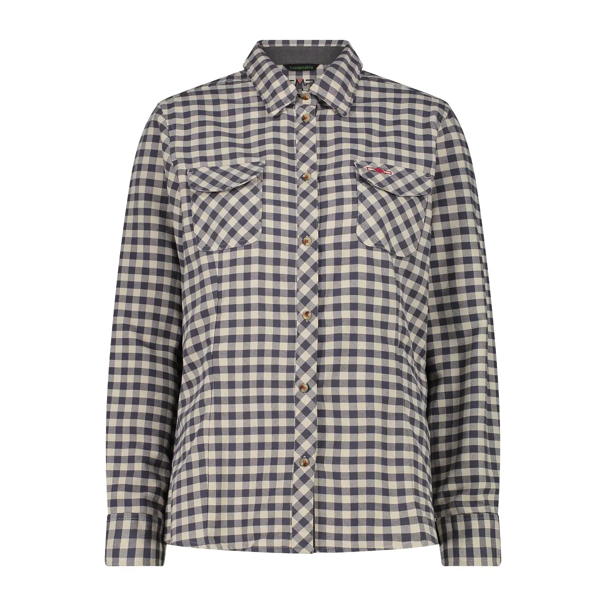 Camicia a maniche lunghe in poliestere donna CMP