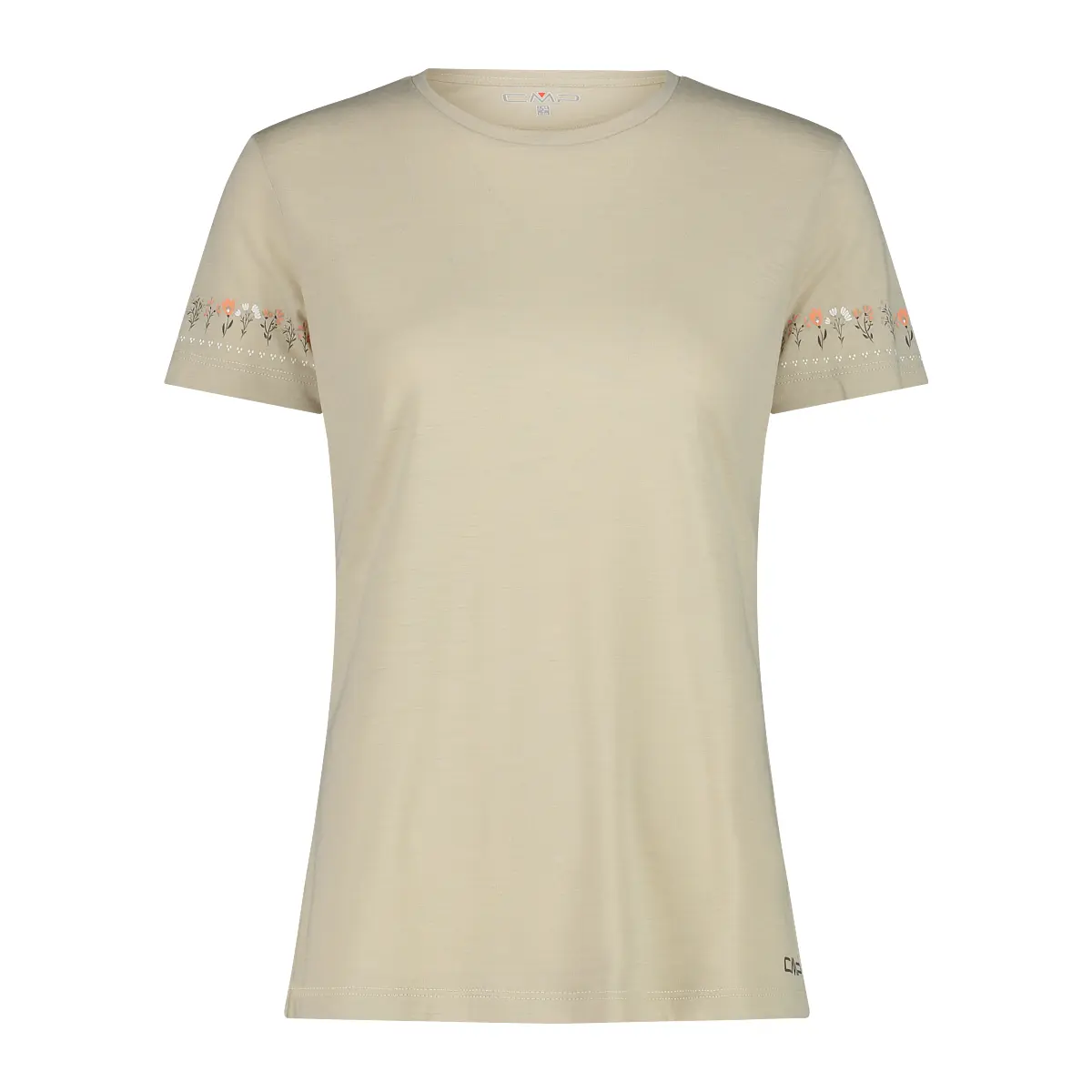 T-shirt girocollo in lana merino donna CMP