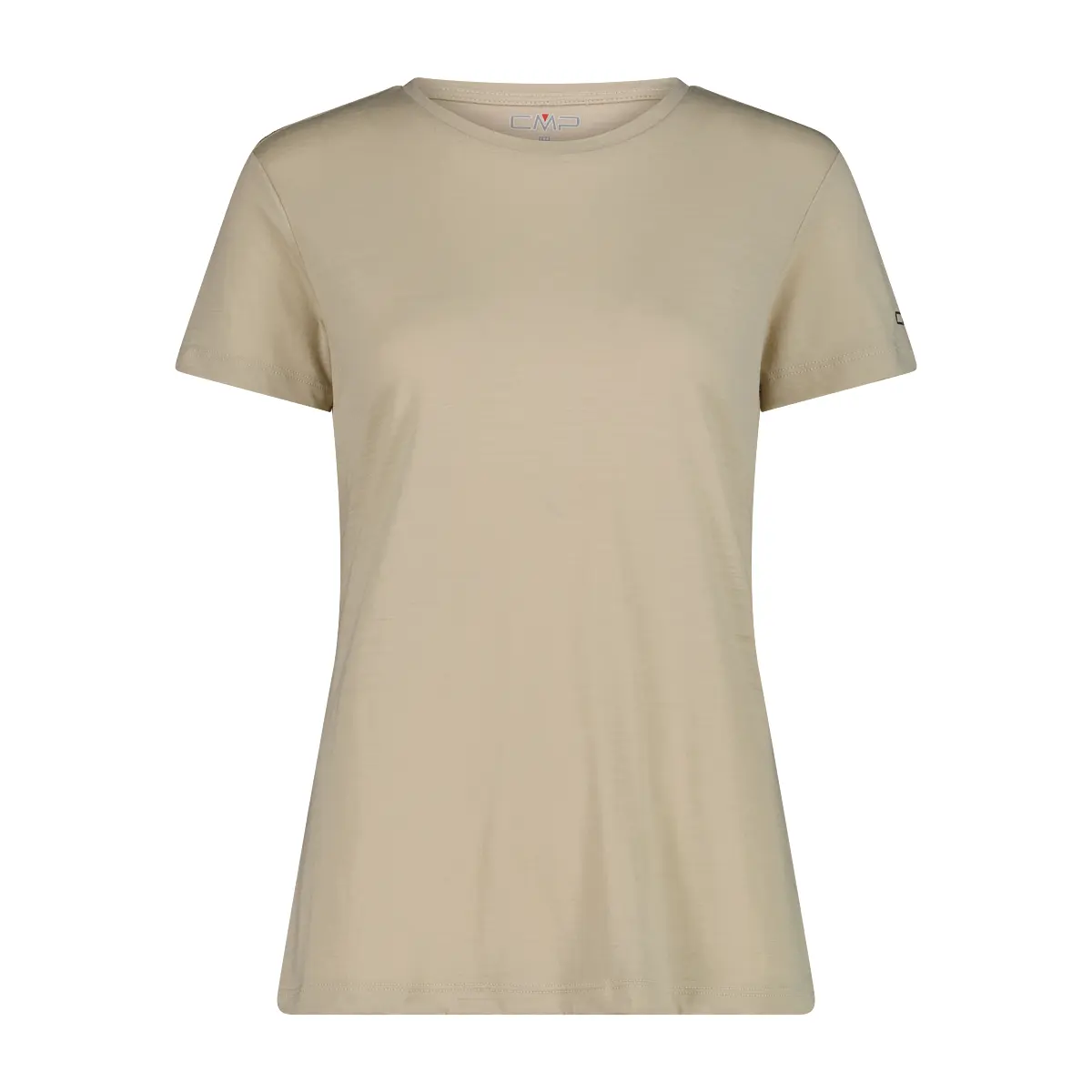 T-shirt girocollo in lana merino donna CMP