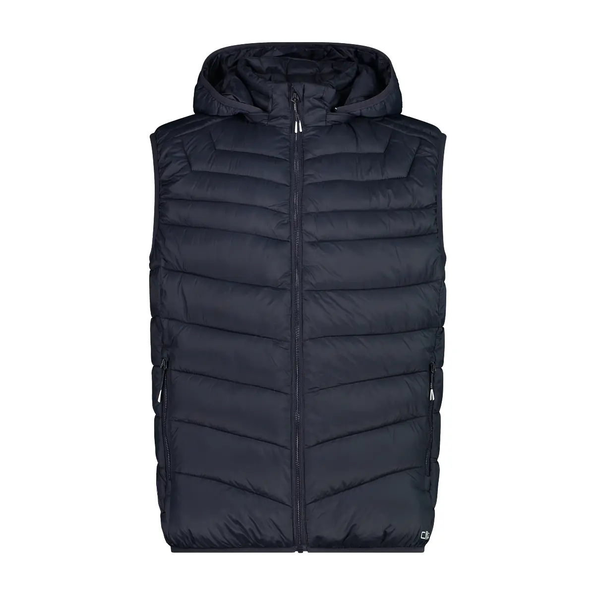 Gilet senza maniche con cappuccio