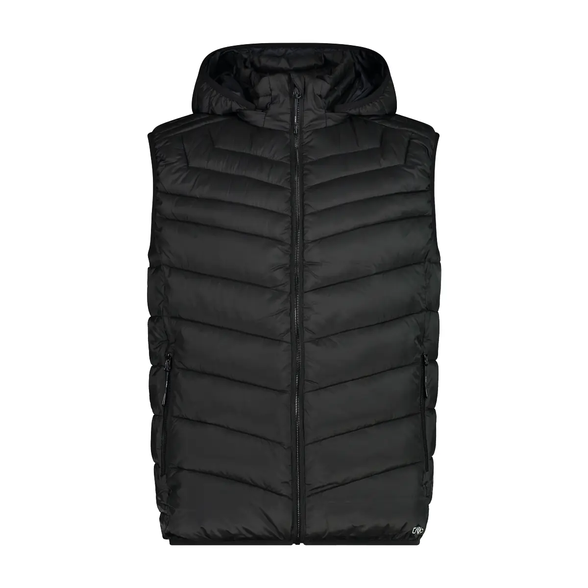Gilet senza maniche con cappuccio