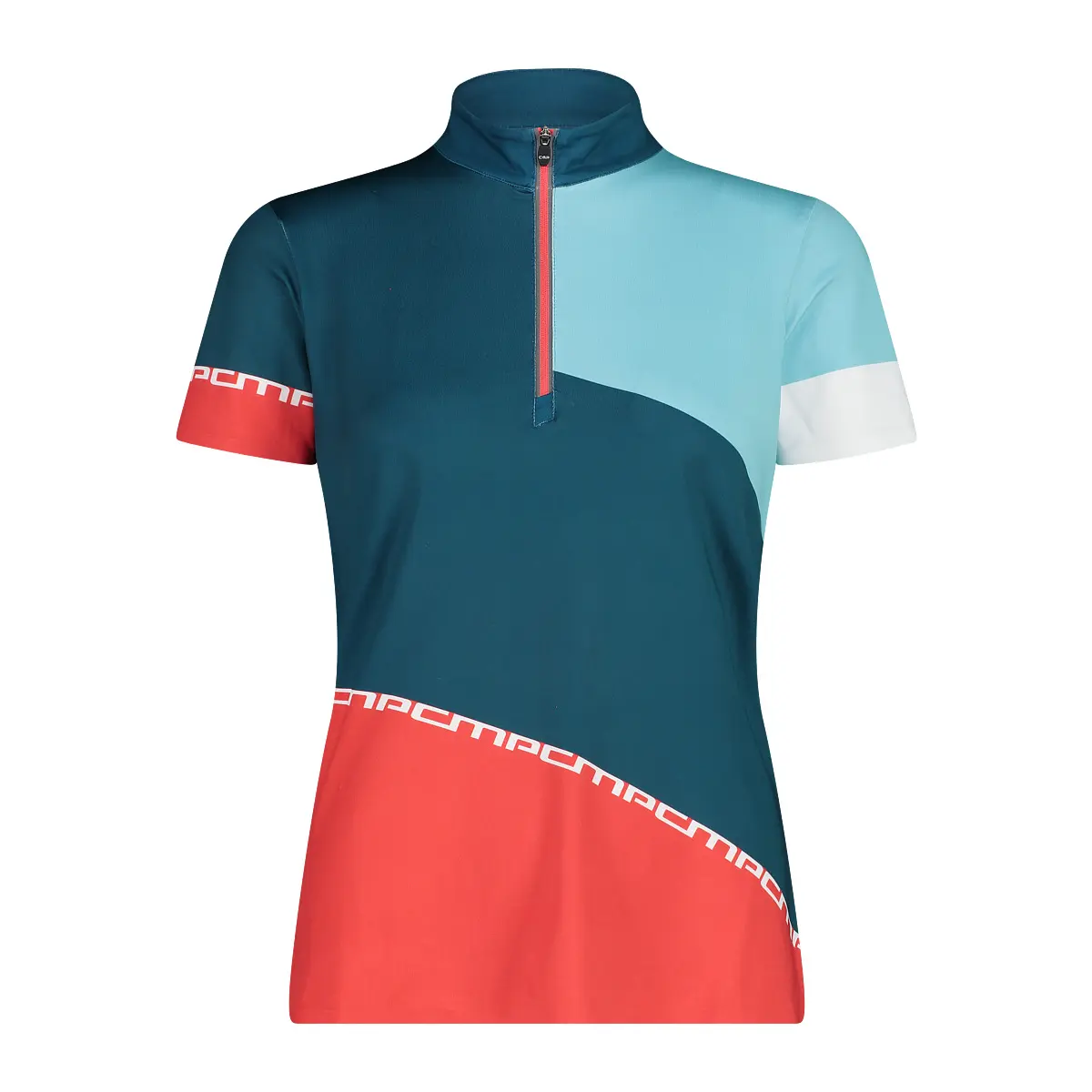 Maglietta donna con mezza zip CMP