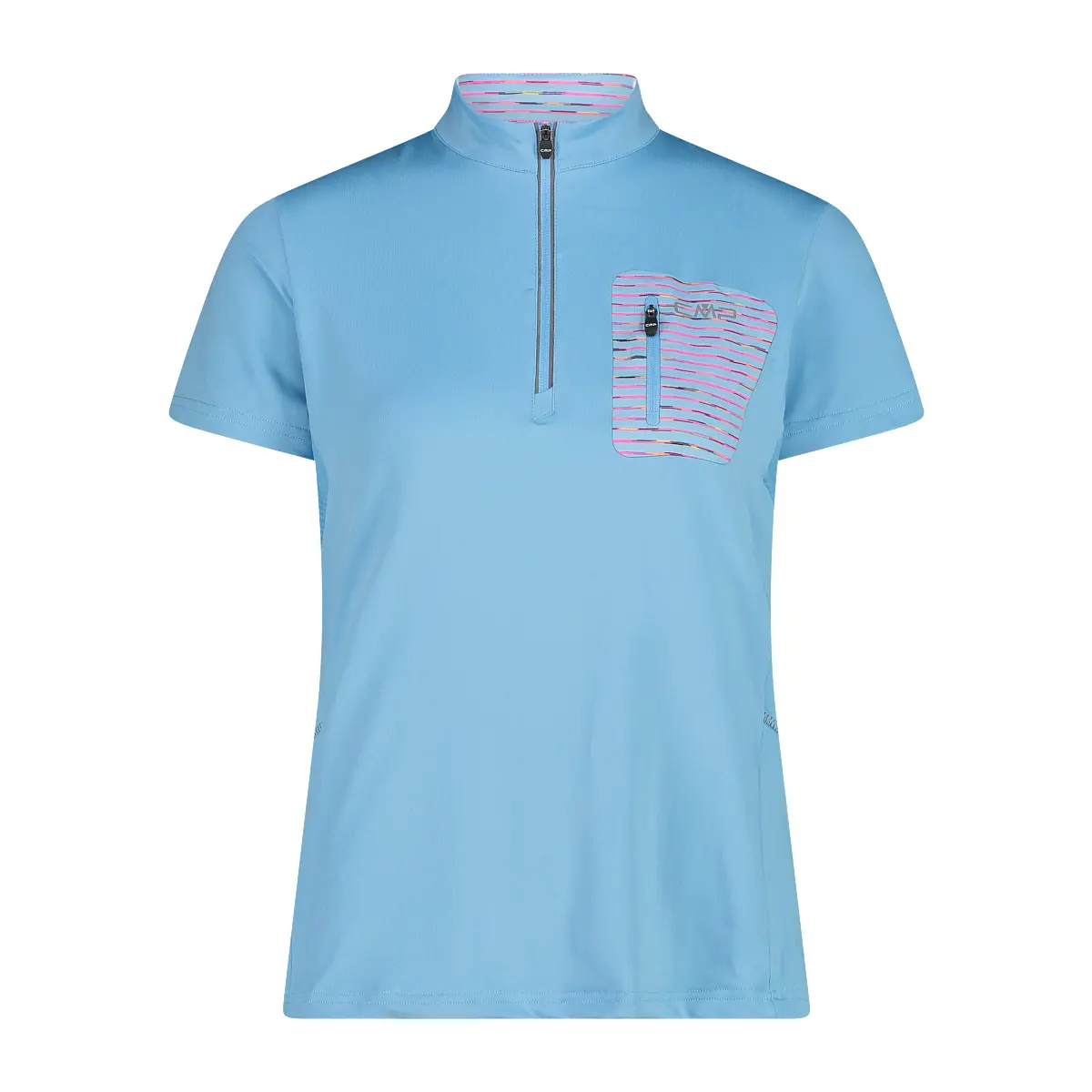 Dames-T-shirt met halve rits CMP