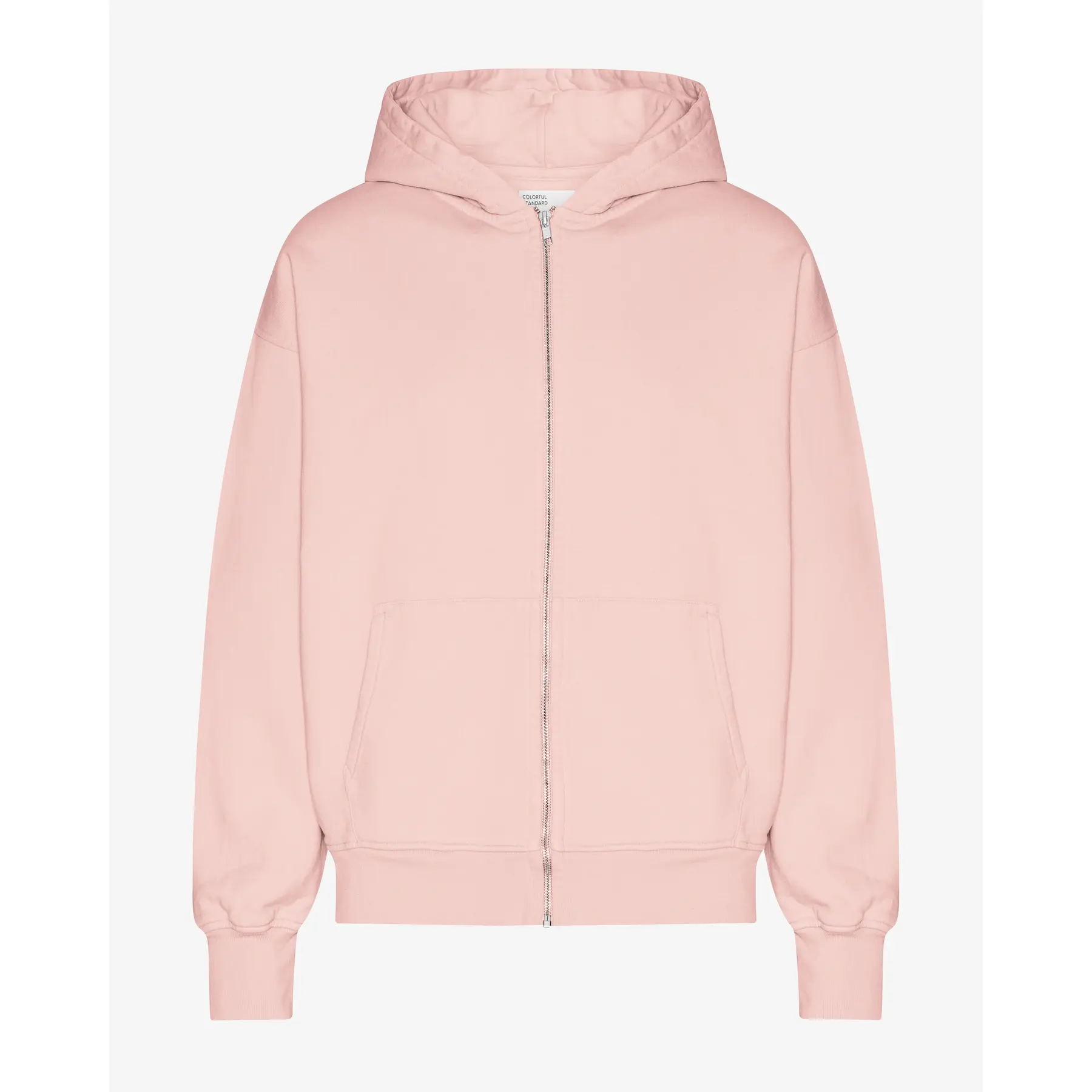 Felpa con cappuccio oversize full zip Colorful Standard Organic Faded Pink