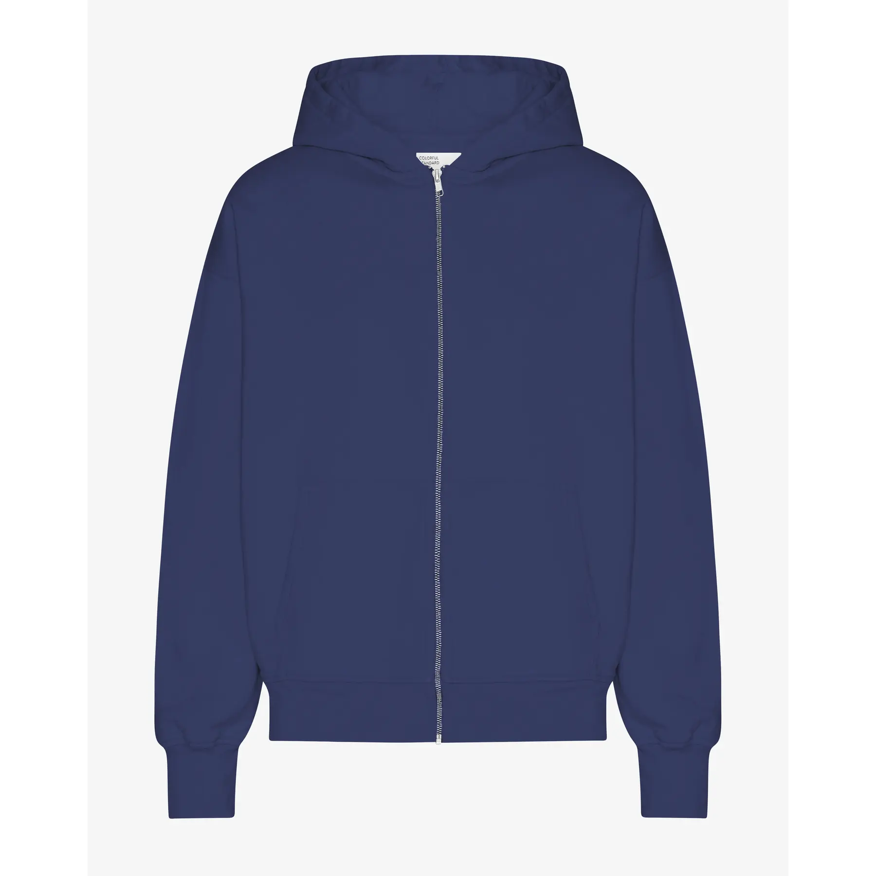 Felpa con cappuccio oversize full zip Colorful Standard Organic Marine Blue
