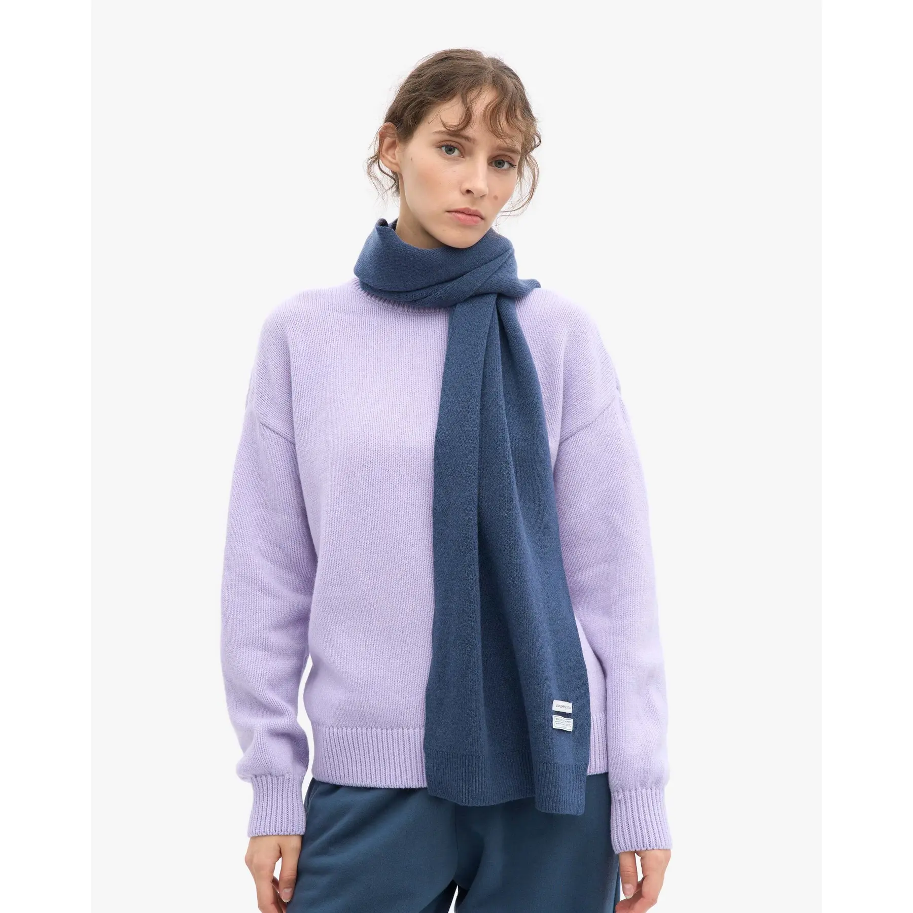 Colorful Standard Unisex Bleu Scarf
