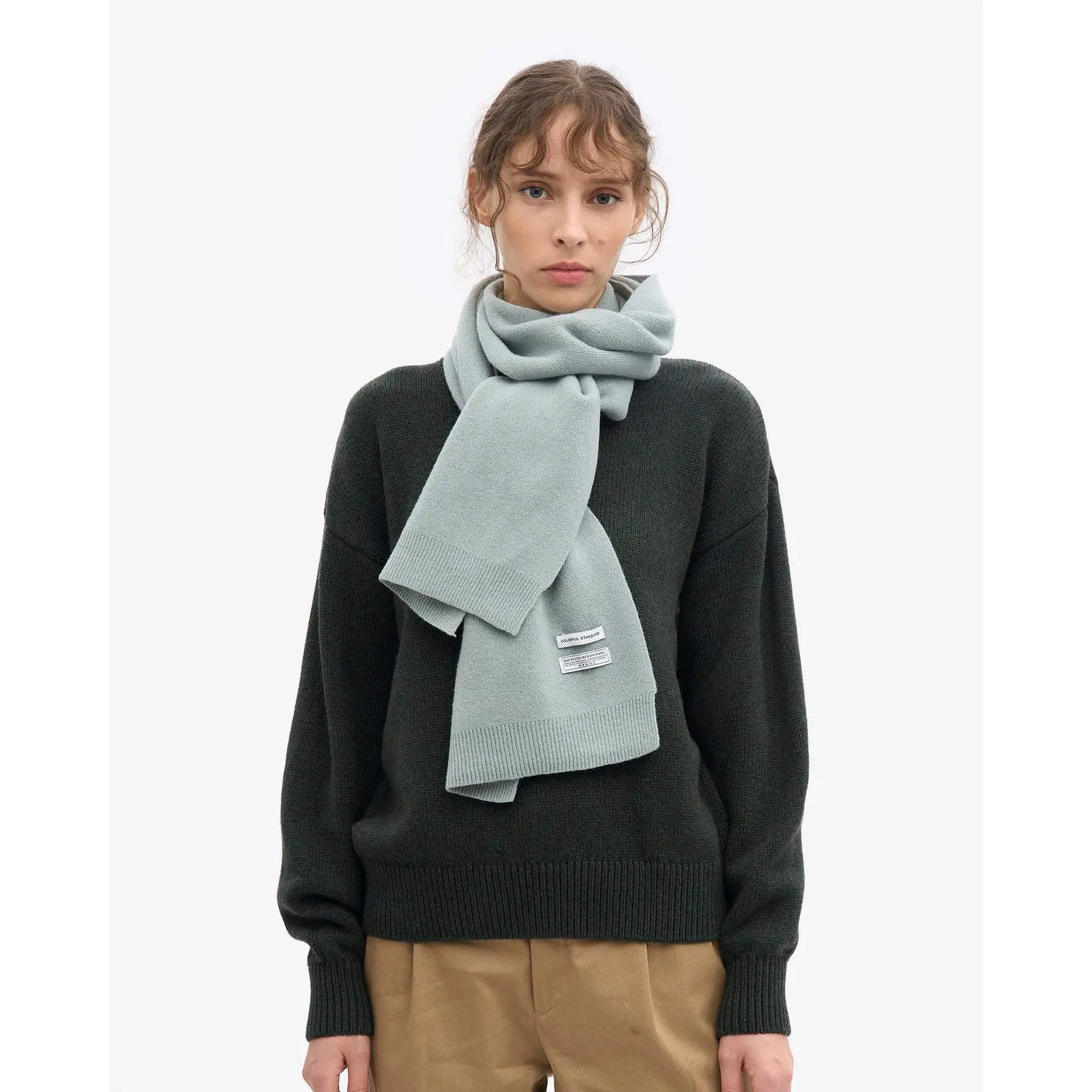 Colorful Standard Unisex Bleu Scarf