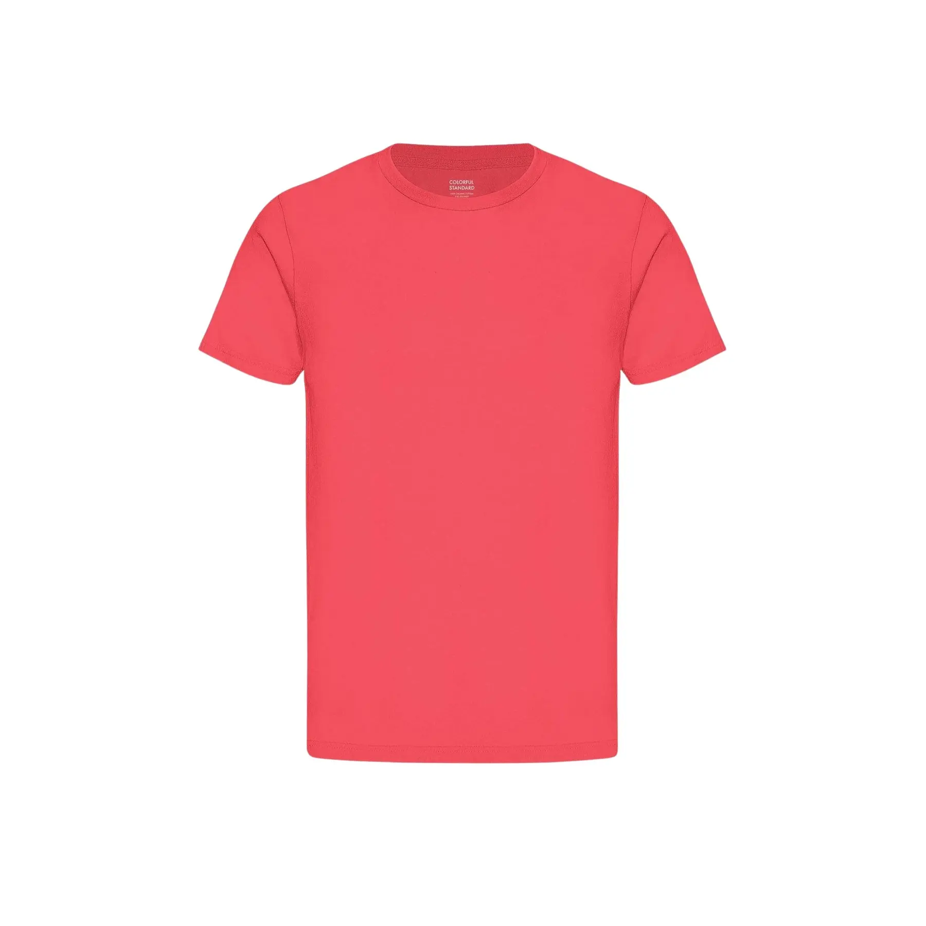 Colorful Standard Unisex Red T-Shirt Classic Organic Tangerine