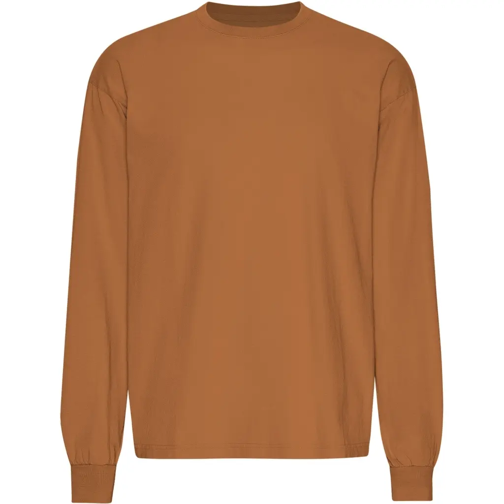Oversized Langarmshirt Colorful Standard Organic Ginger Brown