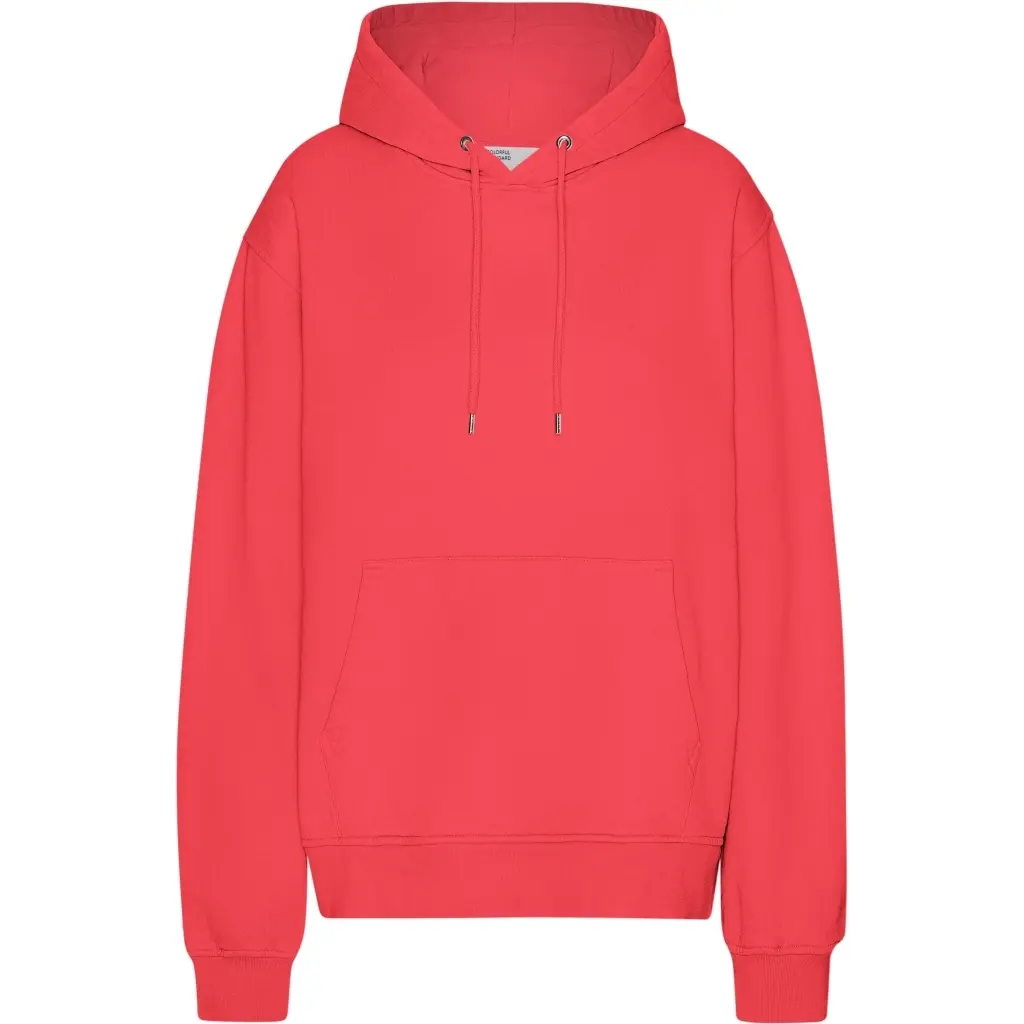 Felpa con cappuccio Colorful Standard Classic Organic Red Tangerine