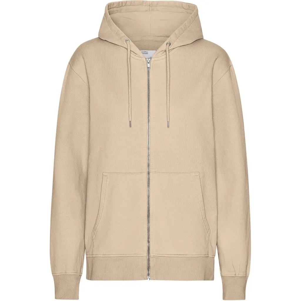 Felpa con zip a cappuccio  Classic Organic Honey Beige