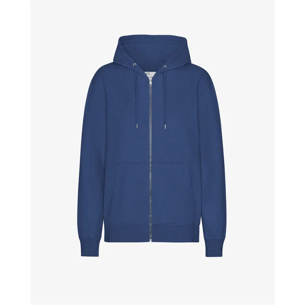 Felpa con zip e cappuccio Colorful Standard Classic Marine Blue