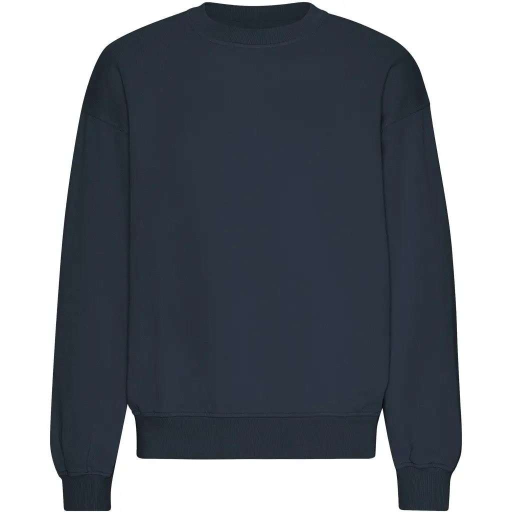 Felpa oversize con scollo rotondo Colorful Standard Organic Marine Blue