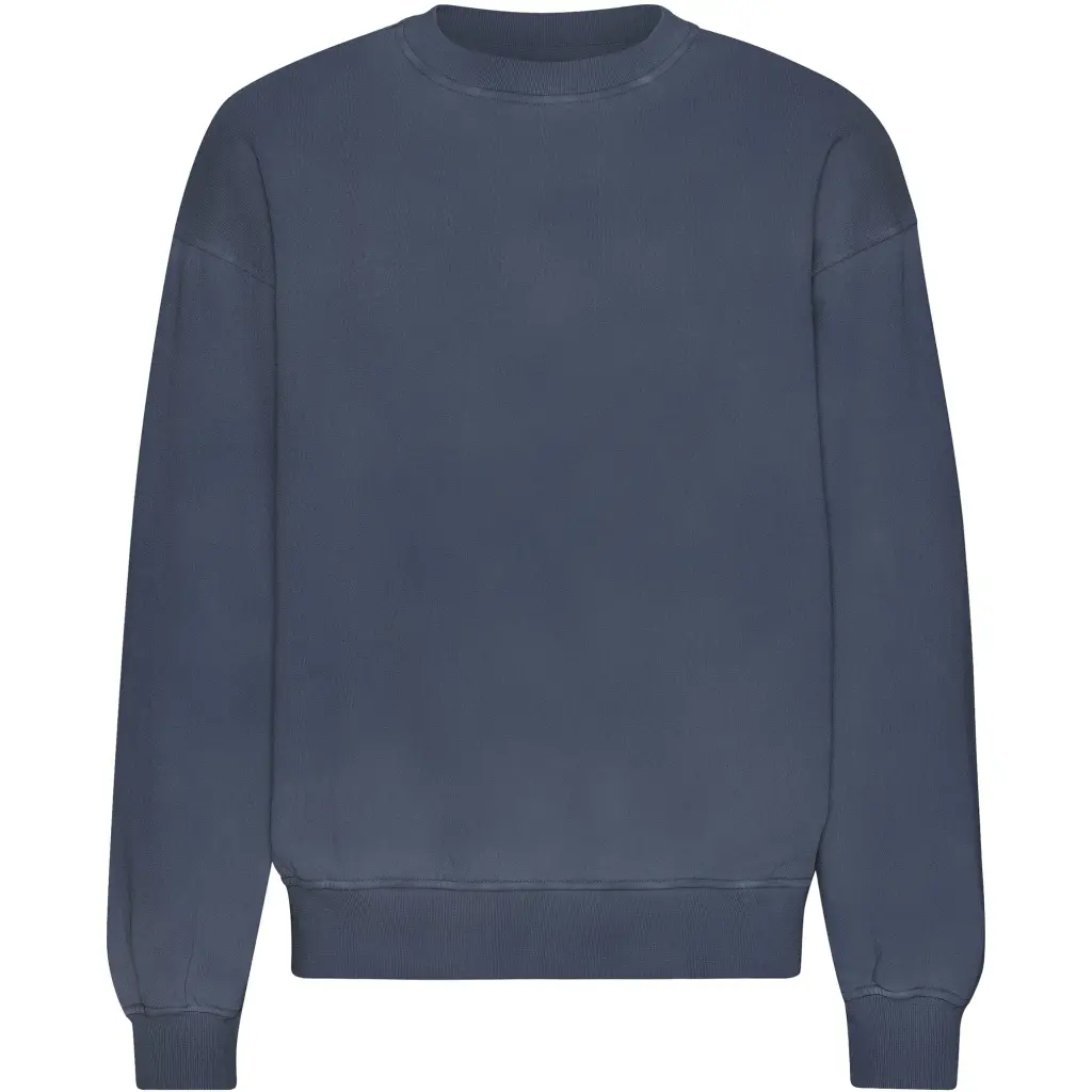 Felpa oversize con scollo rotondo Colorful Standard Organic Neptune Blue