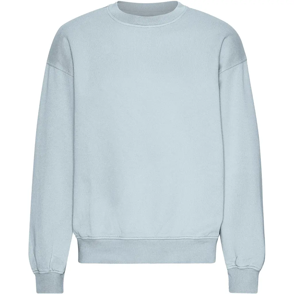 Sweatshirt mit Rundhalsausschnitt in Oversize-Optik Colorful Standard Organic Powder Blue