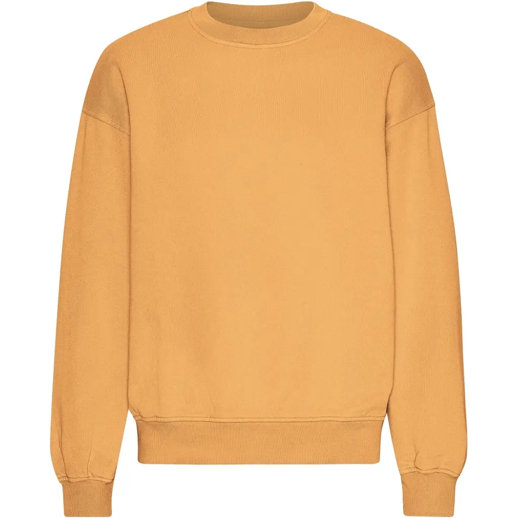 Colorful Standard Unisex Orange Oversized Crewneck Sweatshirt Organic Sandstone