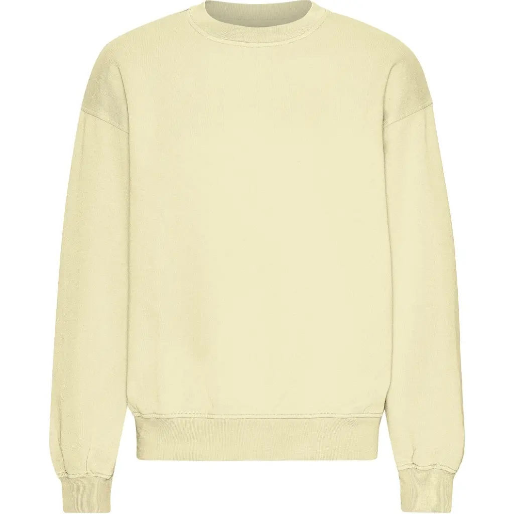 Sweatshirt mit Rundhalsausschnitt in Oversize-Optik Colorful Standard Organic Soft Yellow