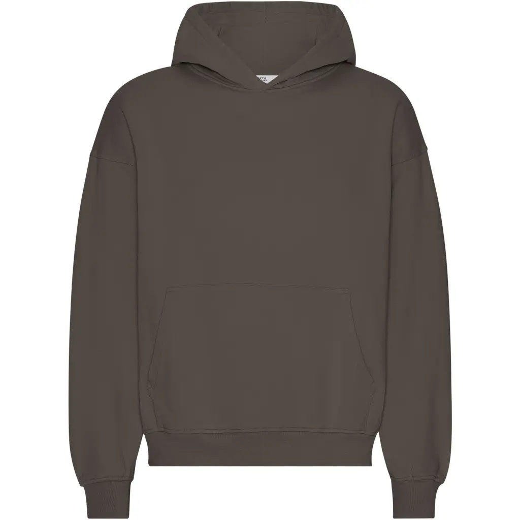 Colorful Standard Unisex Brown Oversized Hooded Sweatshirt Organic Coffee