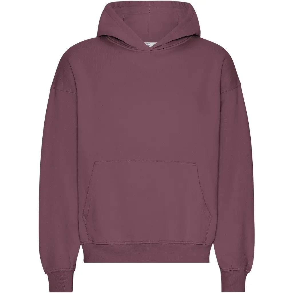 Felpa oversize con cappuccio Colorful Standard Organic Dusty Plum