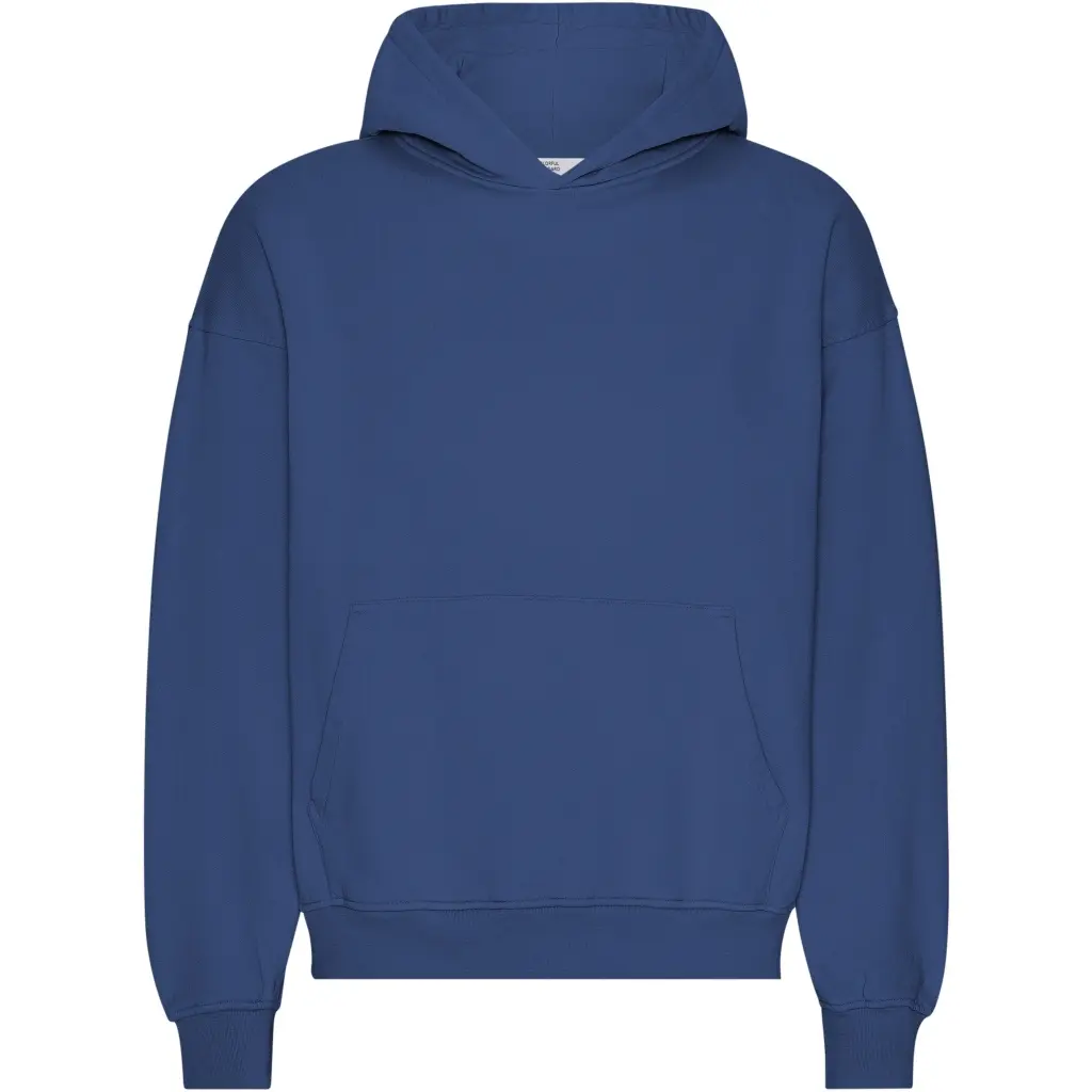 Felpa oversize con cappuccio Colorful Standard Organic Marine Blue