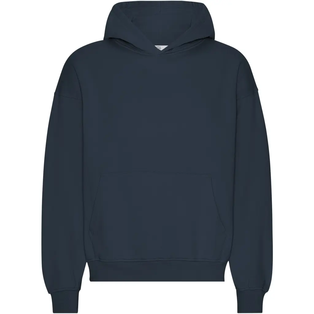 Felpa oversize con cappuccio Colorful Standard Organic Navy Blue