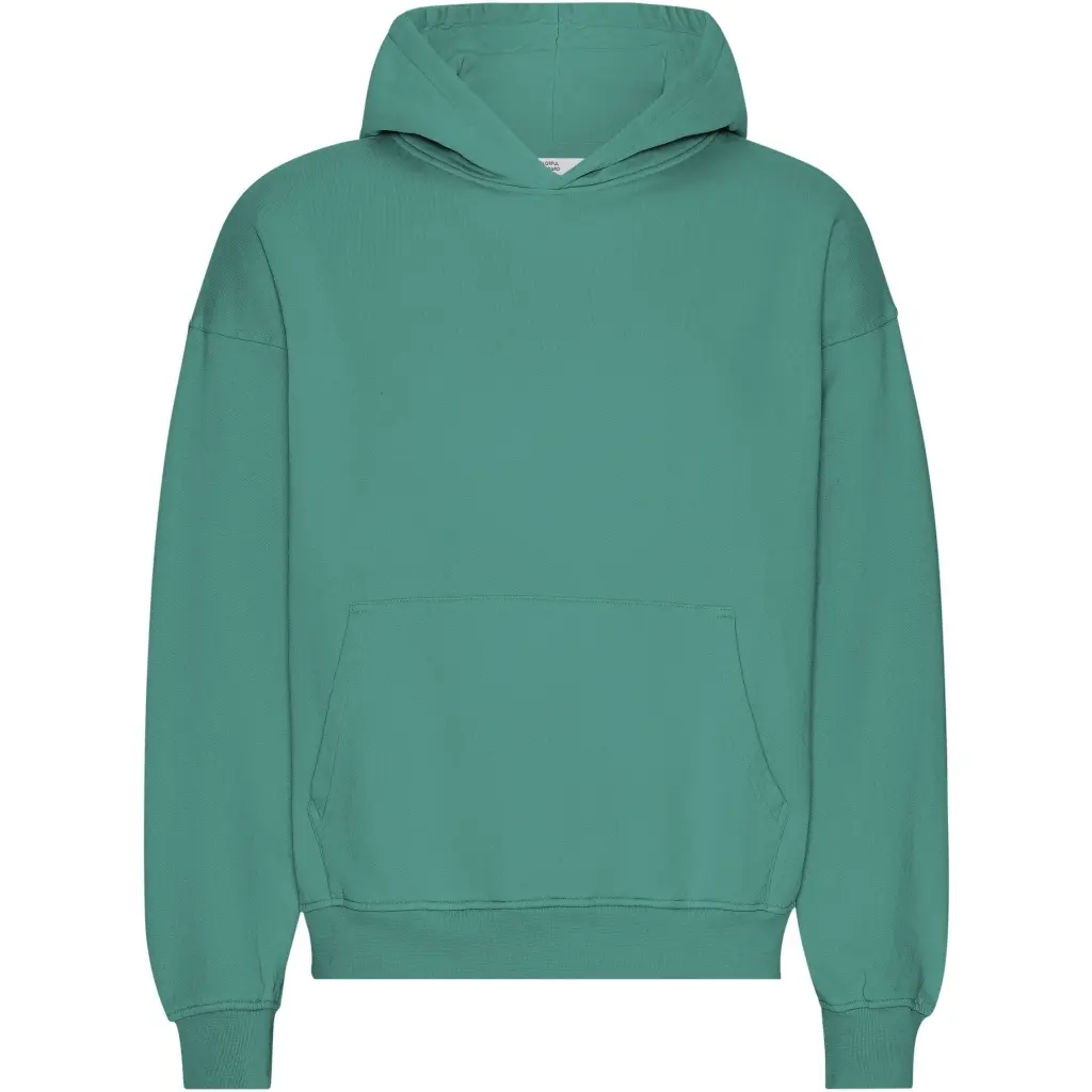 Colorful Standard Unisex Green Oversized Hooded Sweatshirt Organic Pine