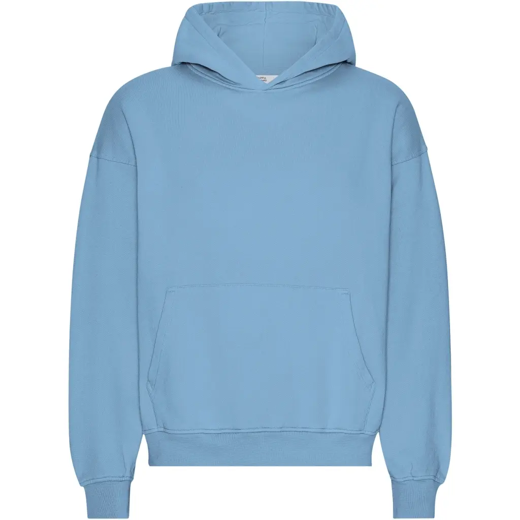 Colorful Standard Unisex Blue Oversized Hooded Sweatshirt Organic Seaside